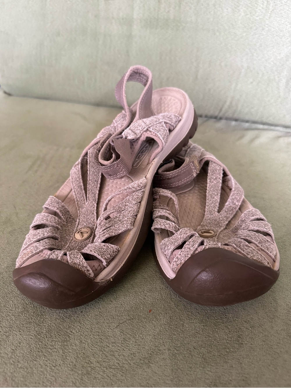 Keen Women's Sandals in Light Pink and Brown